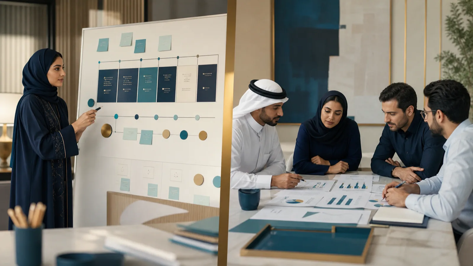فريق يراجع تجربة قصيرة ويتعلم من النتائج قبل توسيع الالتزام.